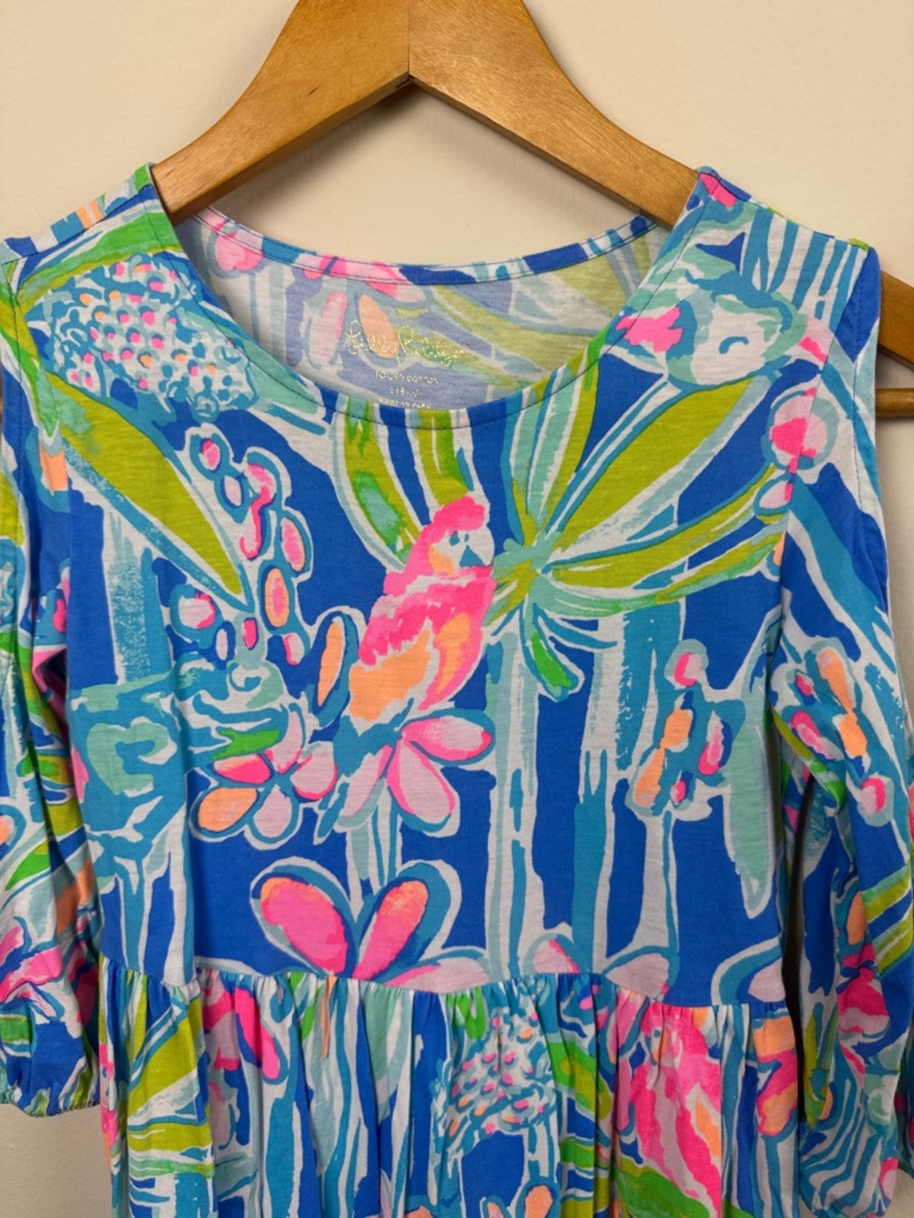 Lilly Pulitzer Girls Knit Dress. Size L 8/10. - Picture 2 of 5